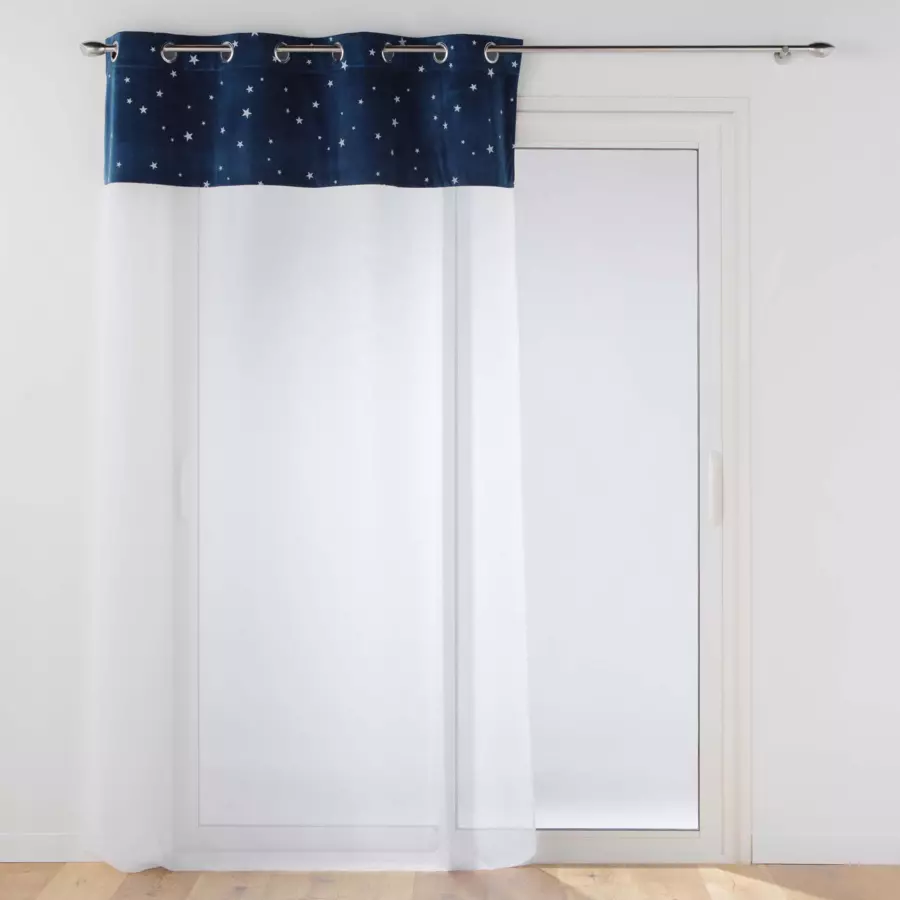 Visillo fosforescente (140 x 280 cm) Moonlight Azul 4