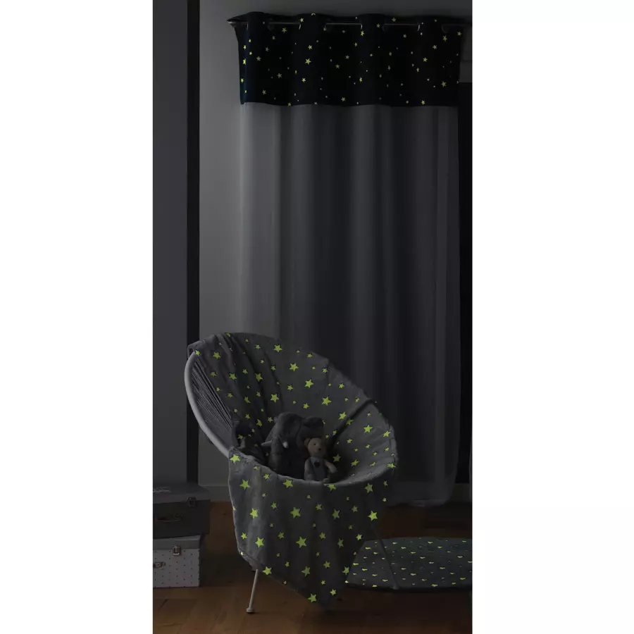 Voilage phosphorescent enfant (140 x 240 cm) Moonlight Bleu 5