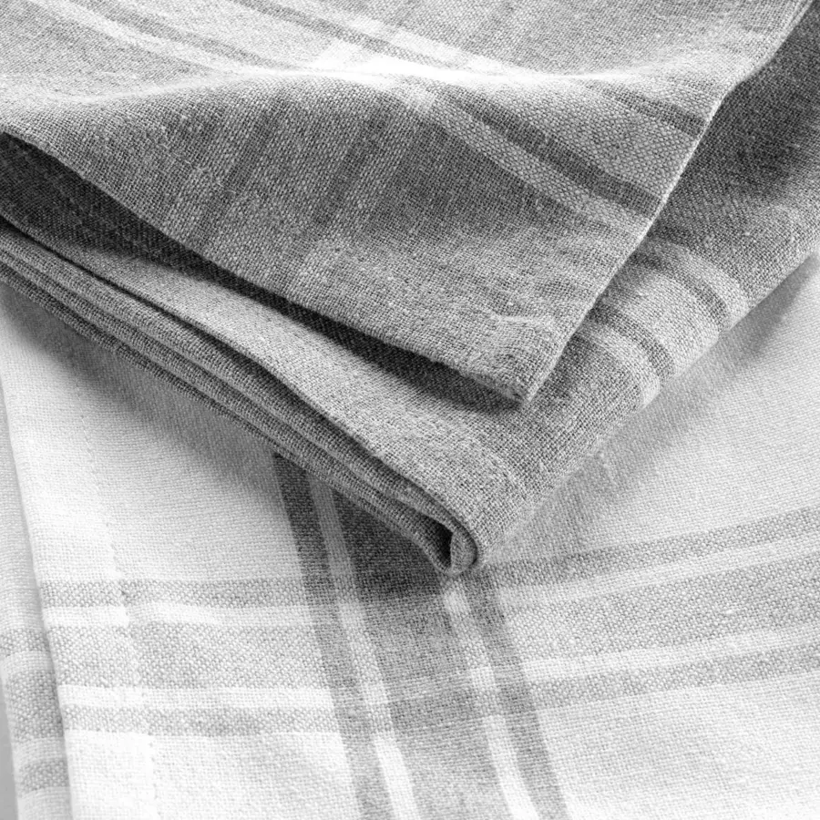 Set di 2 strofinacci cotone riciclato Cuisiline Grigio sfumato 4