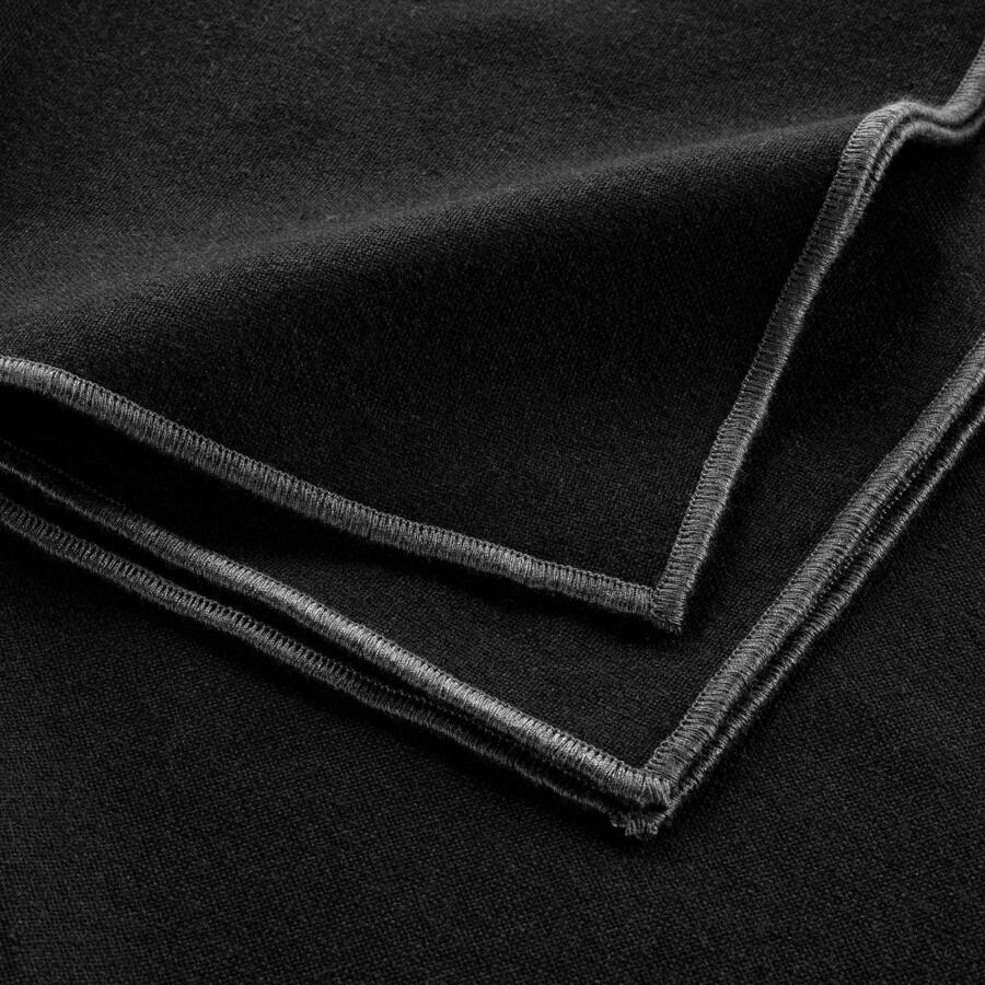 Lot de 3 serviettes coton recyclé Mistraline Noires 4