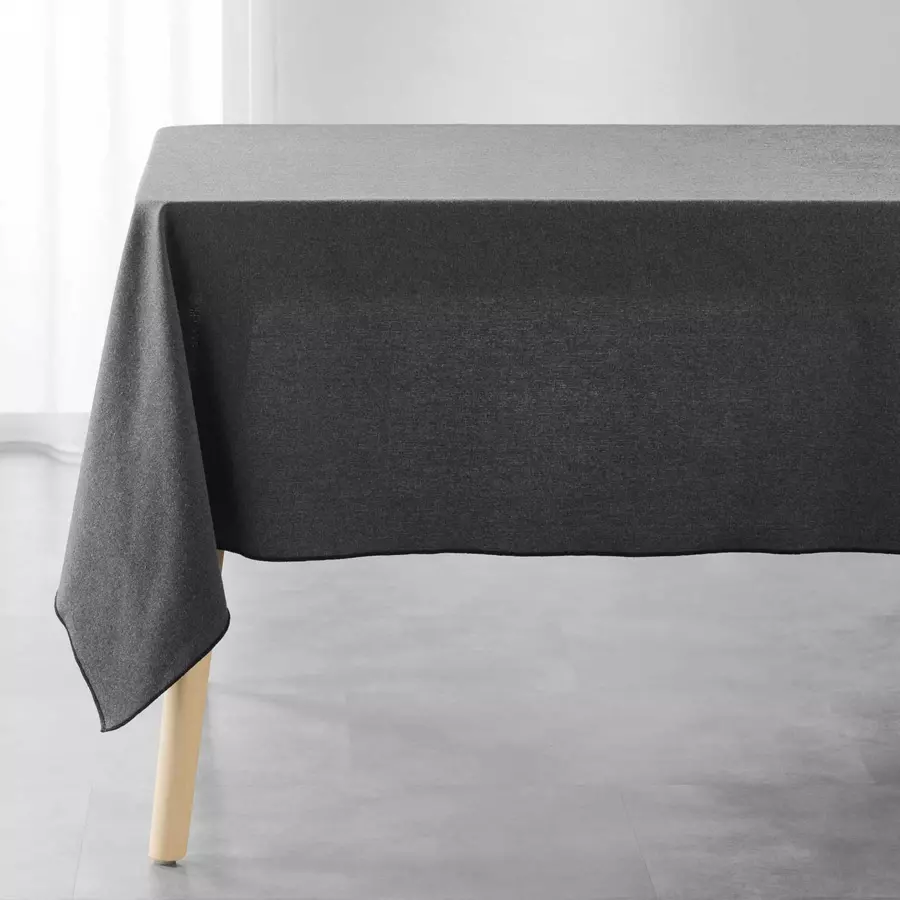 Mantel rectangular algodón reciclado (L240 cm) Mistraline Gris antrácita 4