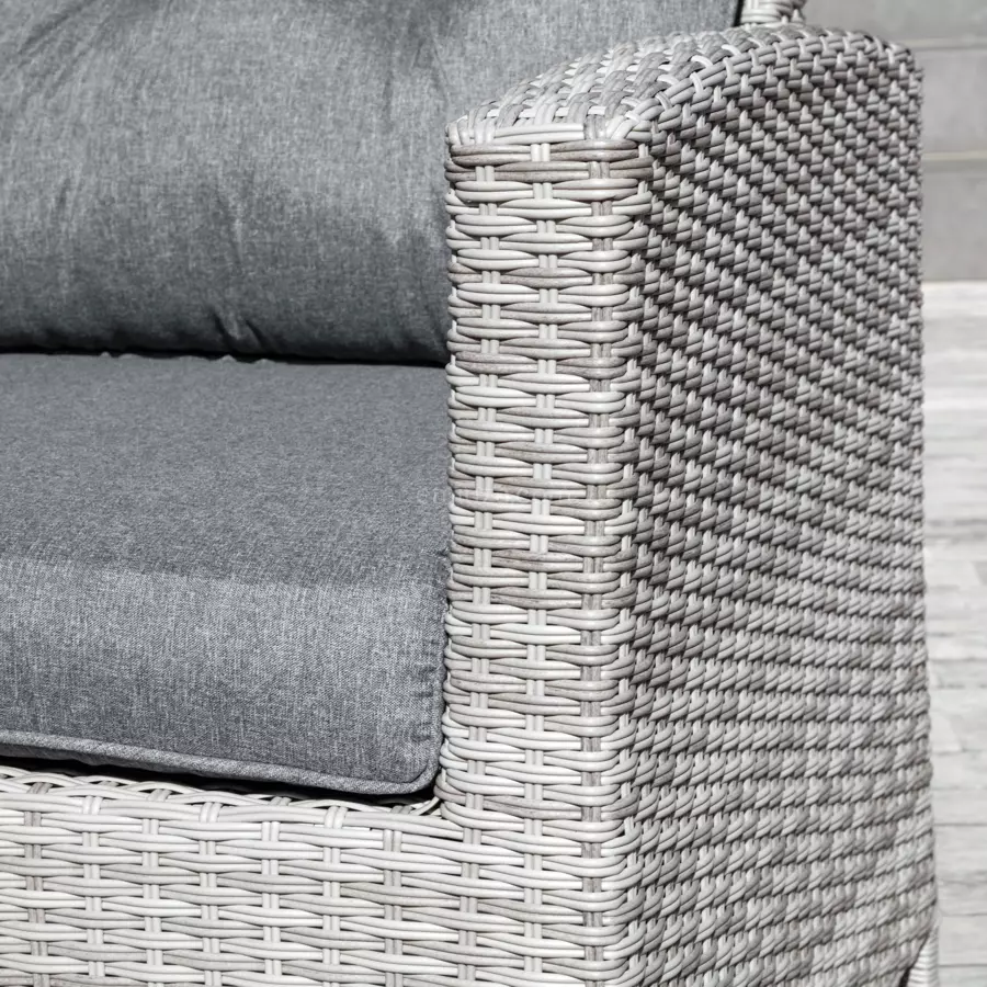 Salon de jardin Tivoli Up and down Gris clair/Gris foncé - 7 places 6