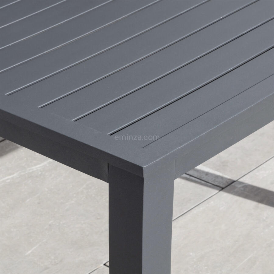 Tavolo da giardino quadrato Alluminio Murano (89 x 89 cm) - Grigio antracite 5