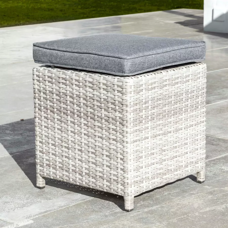 Conjunto de jardín esquinero Tivoli Gris - 7 plazas