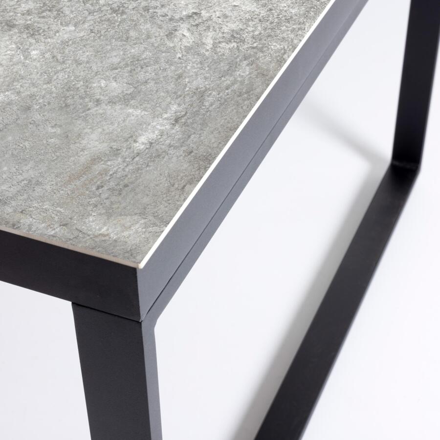 Tavolo da giardino 10 posti Alluminio/Ceramica Kore (240 x 120 cm) - Grigio antracite 4