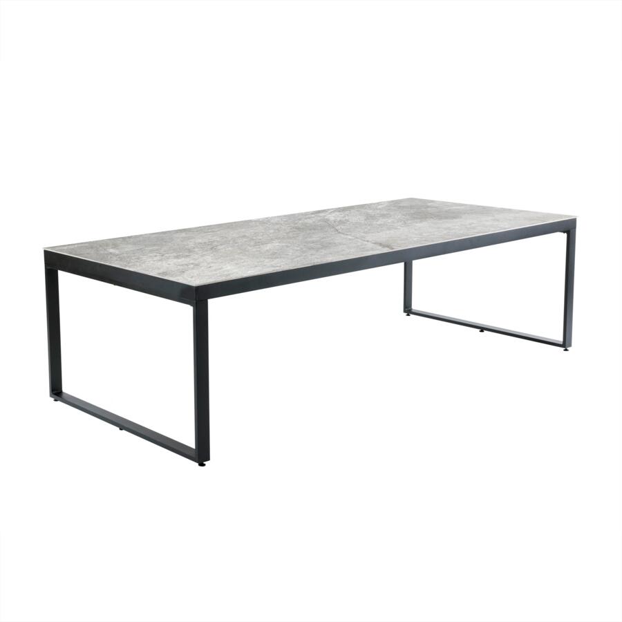 Tuintafel 10 zitplaatsen Aluminium/Keramiek Kore (240 x 120 cm) - Antraciet grijs 5