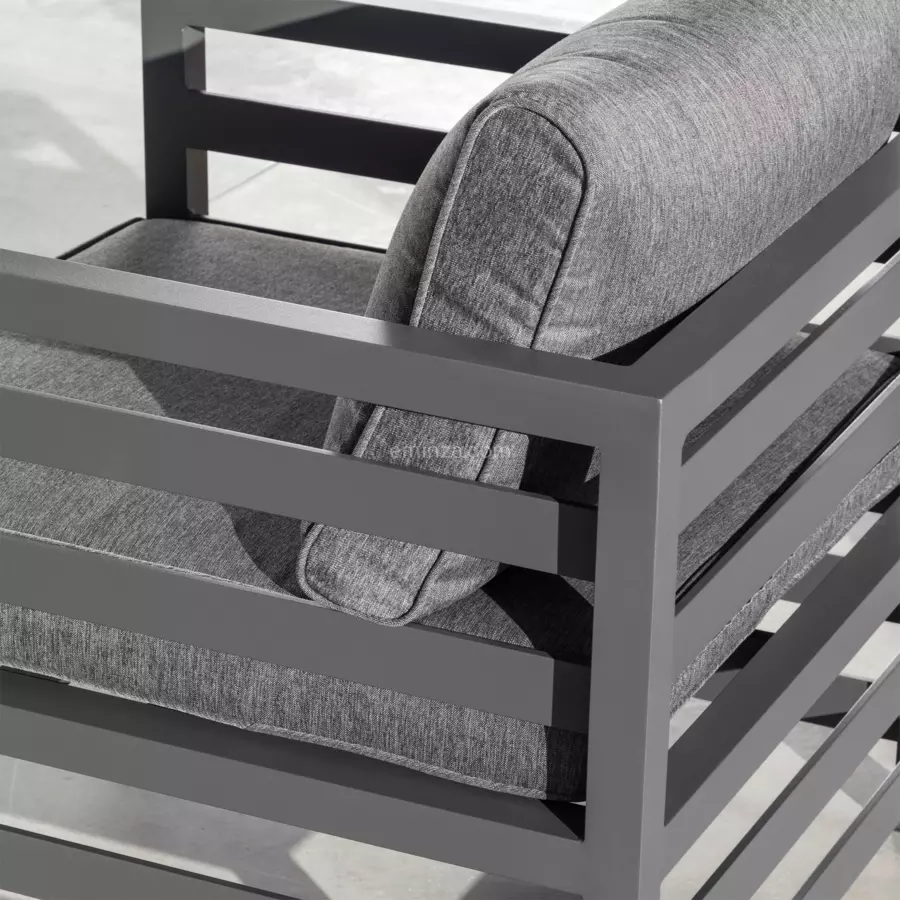 Salon de jardin Marbella Gris anthracite - 5 places 5