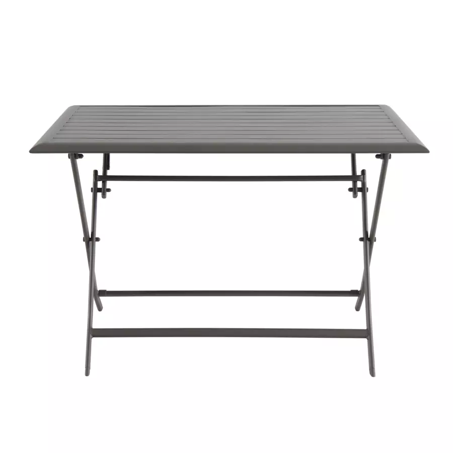 Mesa de jardín plegable Aluminio Azua (4 pers.) - Marrón 4