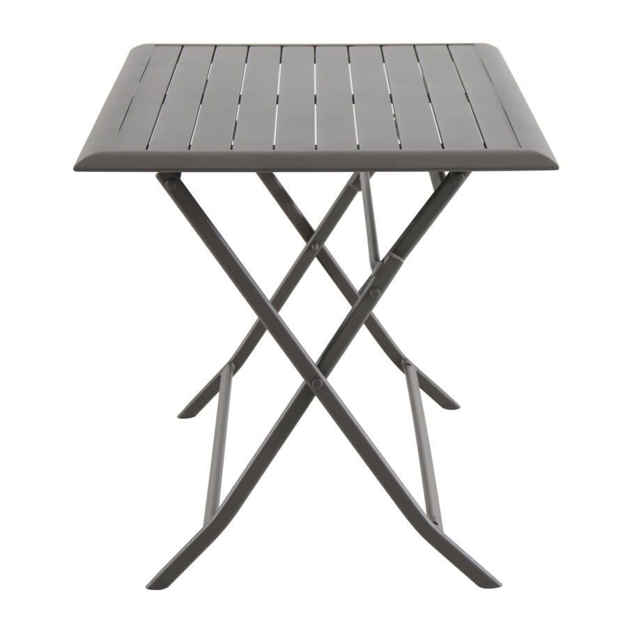Table de jardin pliante Aluminium Azua (110 x 71 cm) - Marron tonka 5