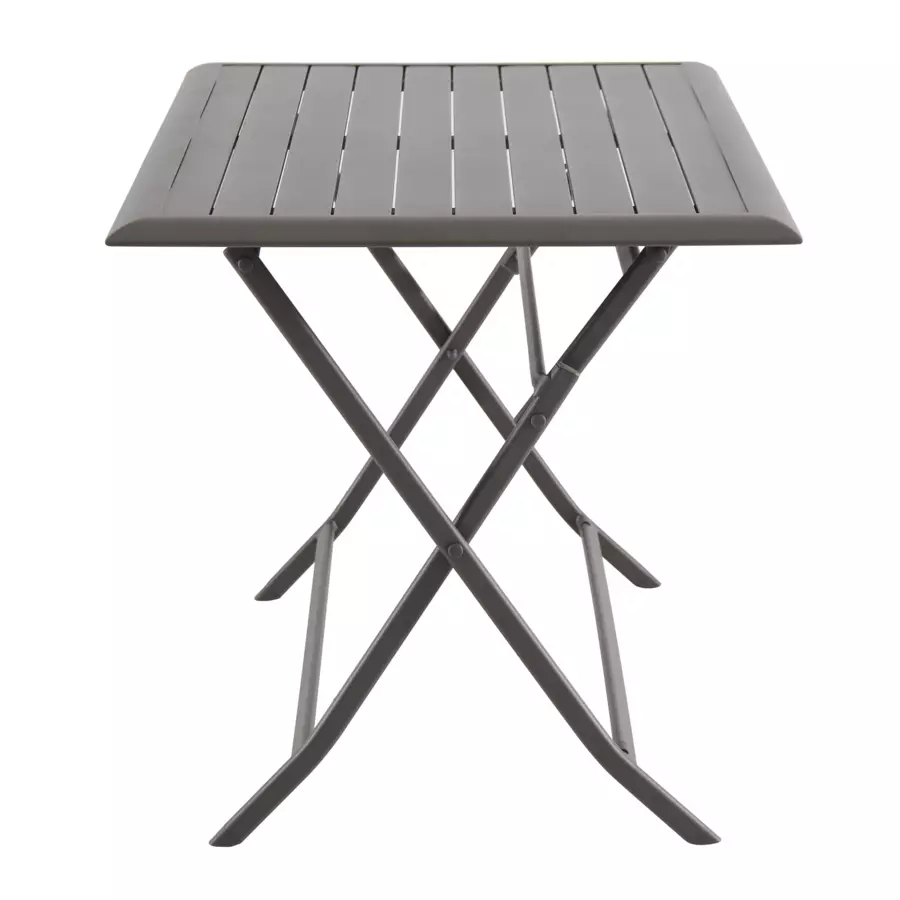 Mesa de jardín plegable Aluminio Azua (4 pers.) - Marrón 5