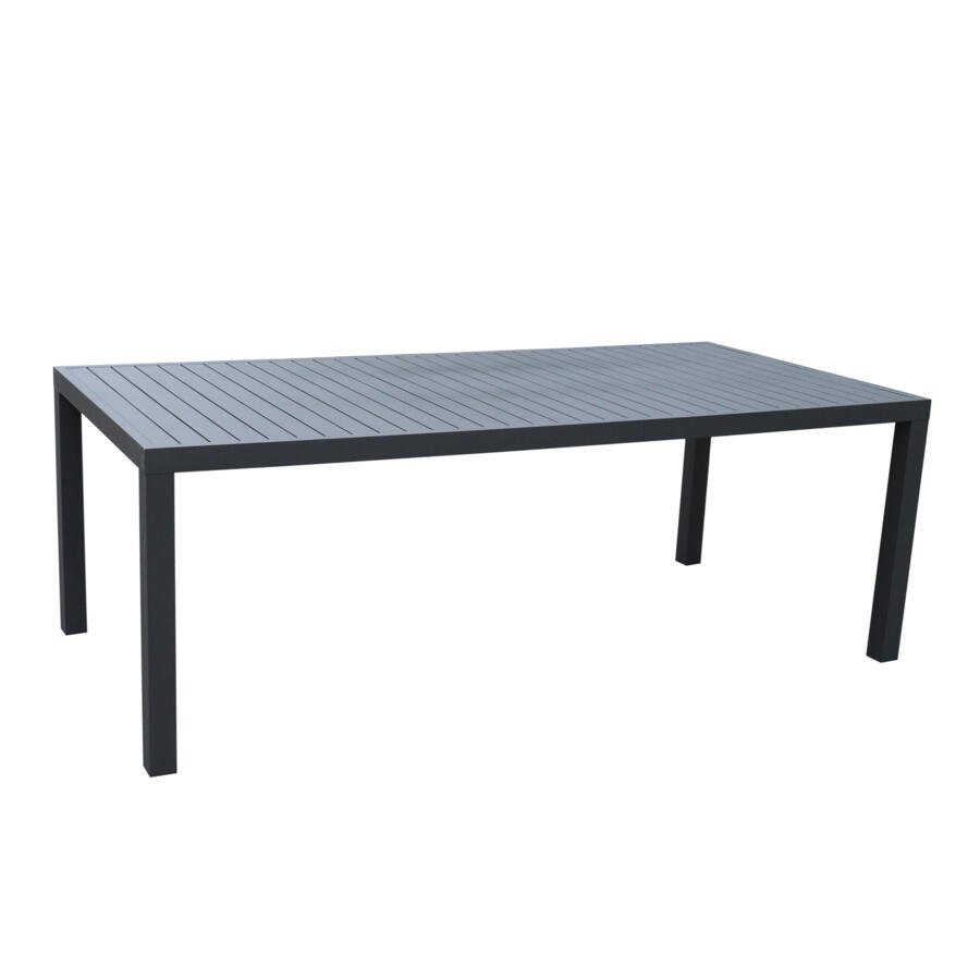 Table de jardin 8 places Aluminium Murano (210 x 100 cm) - Gris anthracite 4