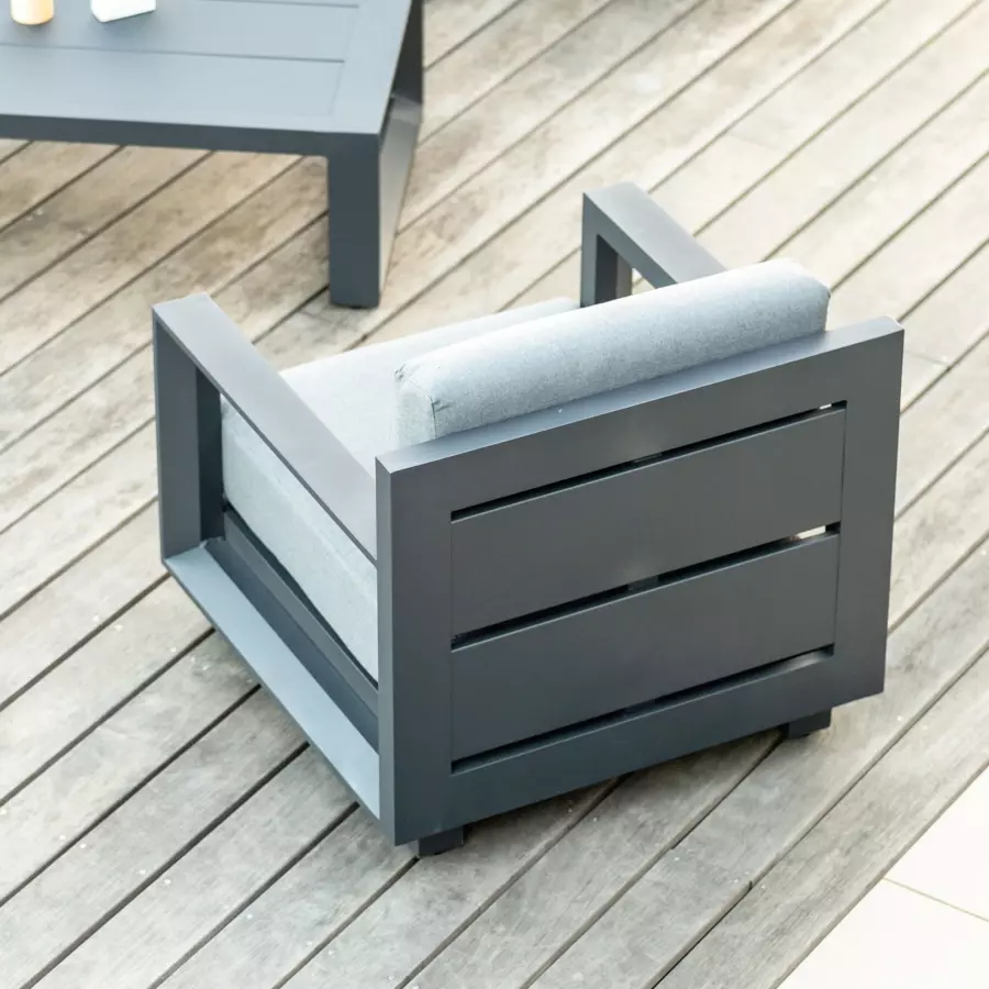 Fauteuil de jardin Elba - Anthracite 4