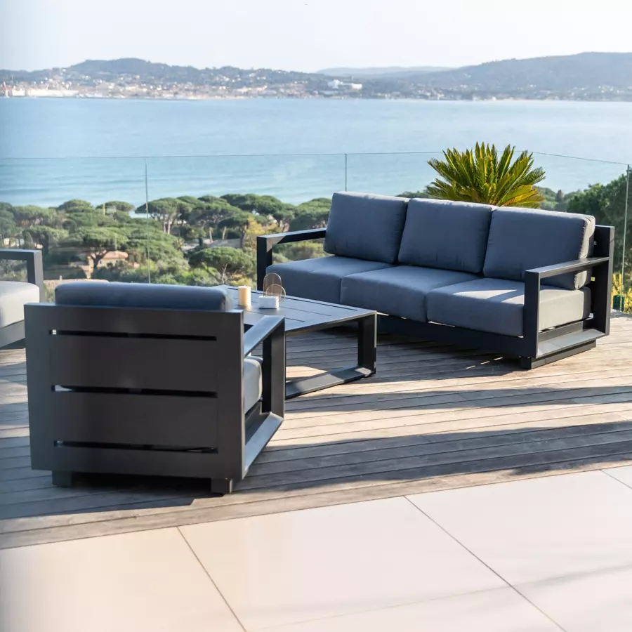 Fauteuil de jardin Elba - Anthracite 5