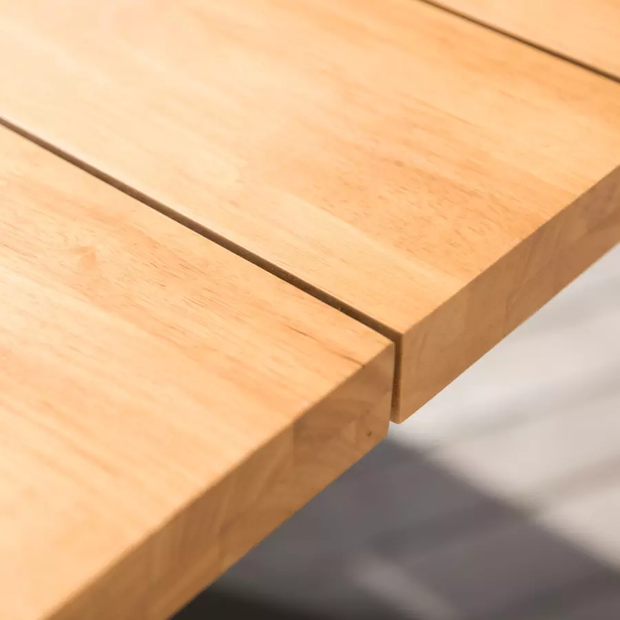 Tuintafel 8 persoons Aluminium /teakhout Bali (200 x 100 cm) - Antraciet 5