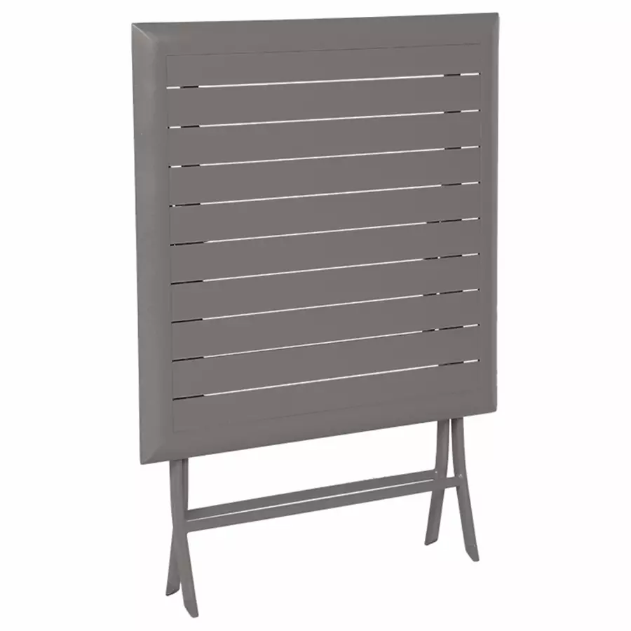 Mesa de jardín plegable Aluminio Azua (2 pers.) - Marrón 5