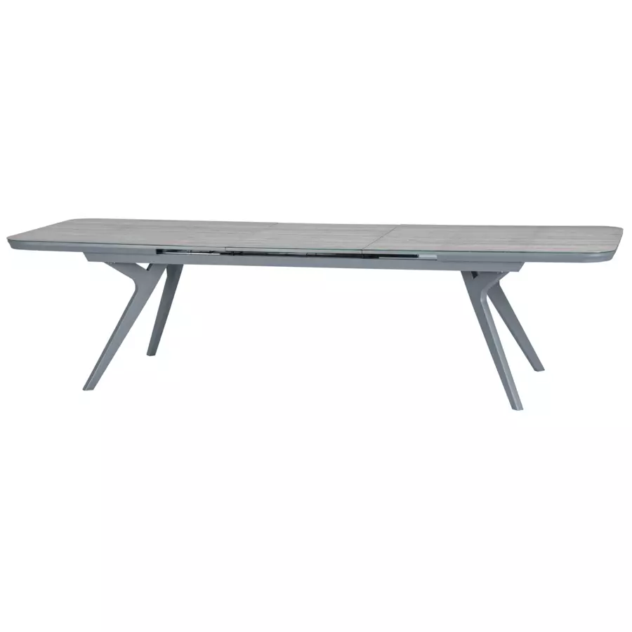 Table de jardin extensible Aluminium Pulpy (299 x 100 cm) - Gris 5