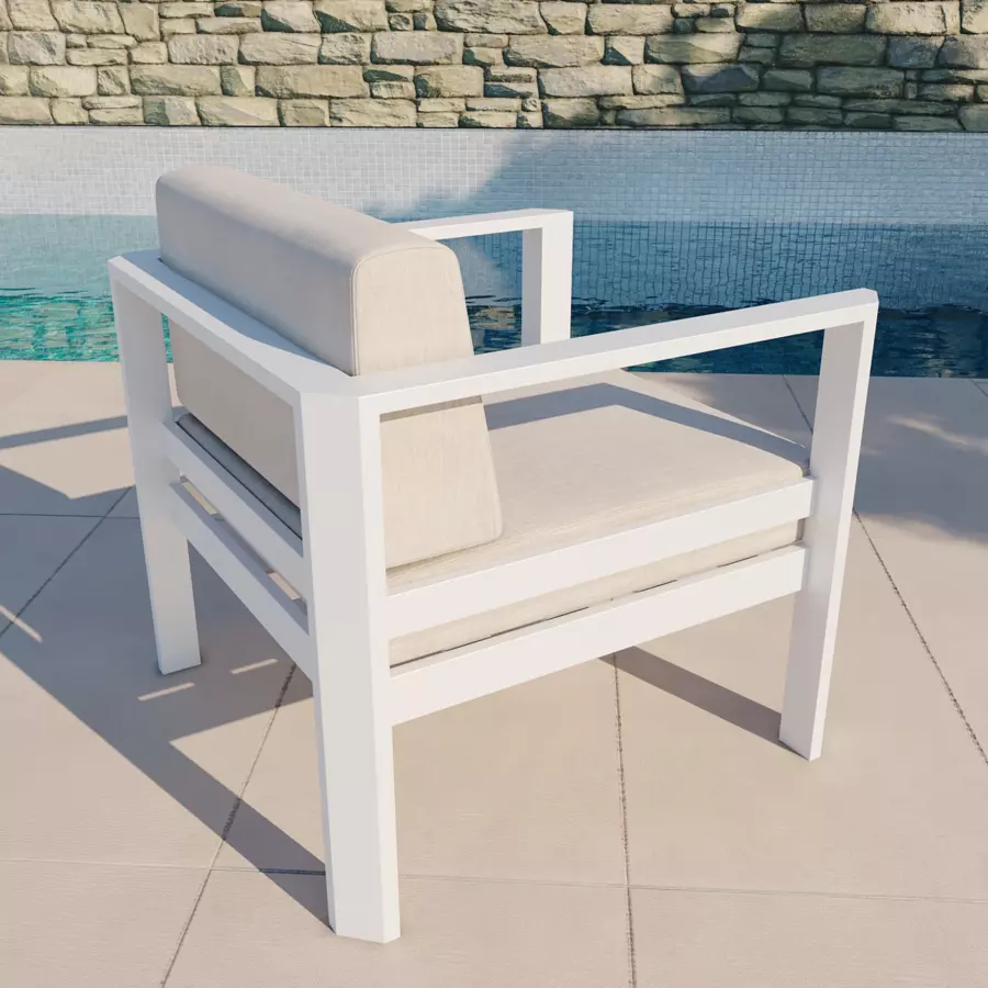 Salon de jardin Ostara Blanc - 4 places 4