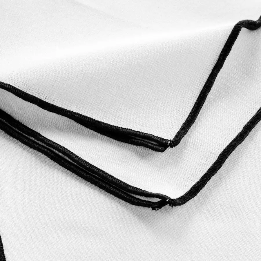 Set di 3 tovaglioli cotone riciclato Mistraline Bianco 4