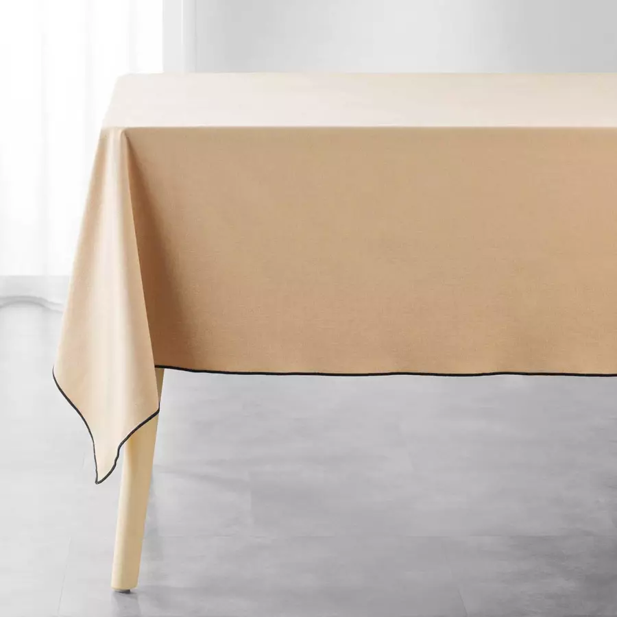 Mantel rectangular algodón reciclado (L240 cm) Mistraline Beige 4
