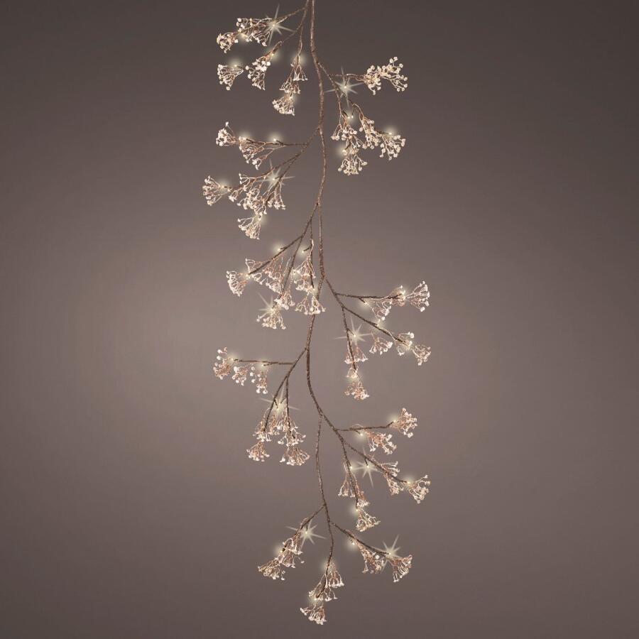 Guirnalda de ramas artificiales con luces Gypsophile  Blanco cálido 4