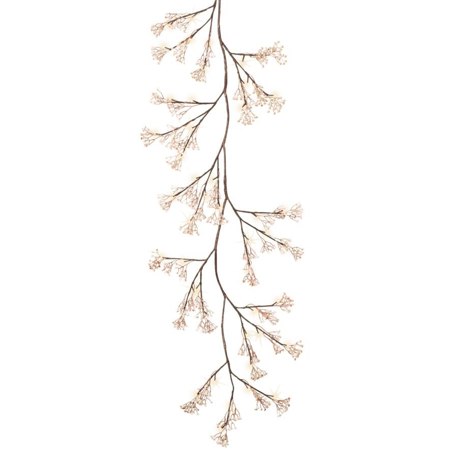 Guirnalda de ramas artificiales con luces Gypsophile  Blanco cálido 5