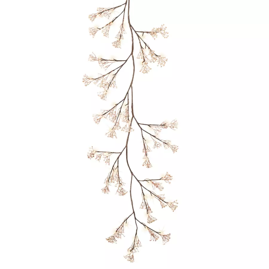 Guirnalda de ramas artificiales con luces Gypsophile  Blanco cálido 5