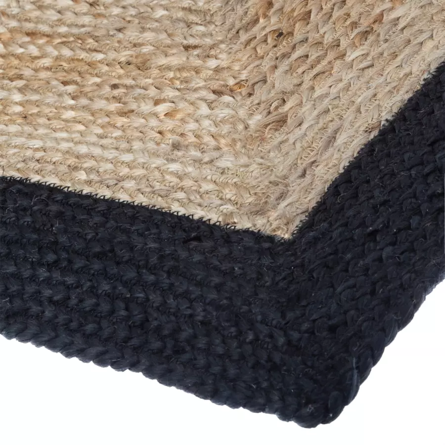 Tapis jute (170 cm) Meryl Noir 4