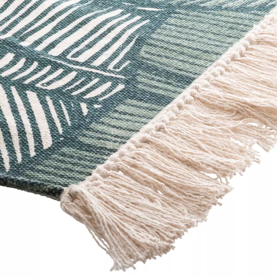 Tapis de salon coton (170 cm) Jungle Vert 5