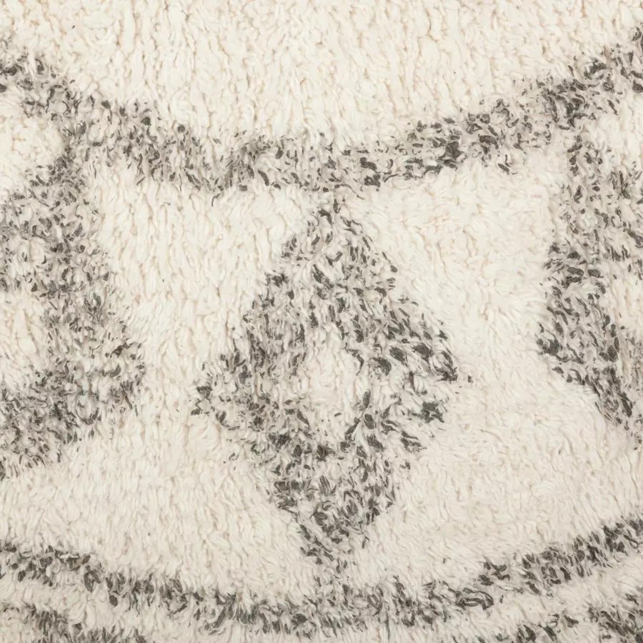 Tappeto cotone (Ø120 cm) Etnik Nero e bianco 5