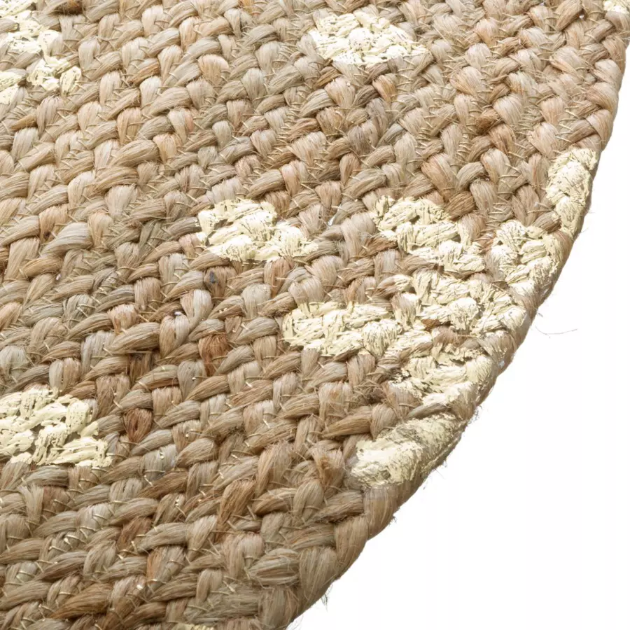 Juteteppich (D115 cm) Gold Shine Gold 5