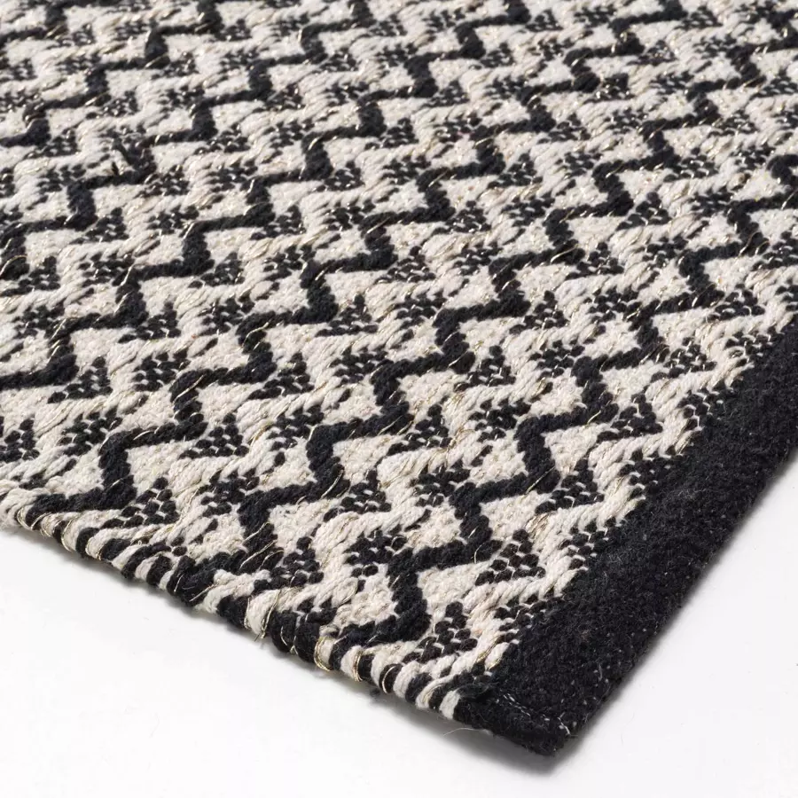 Alfombra de salón (90 cm) Chasca Negro 