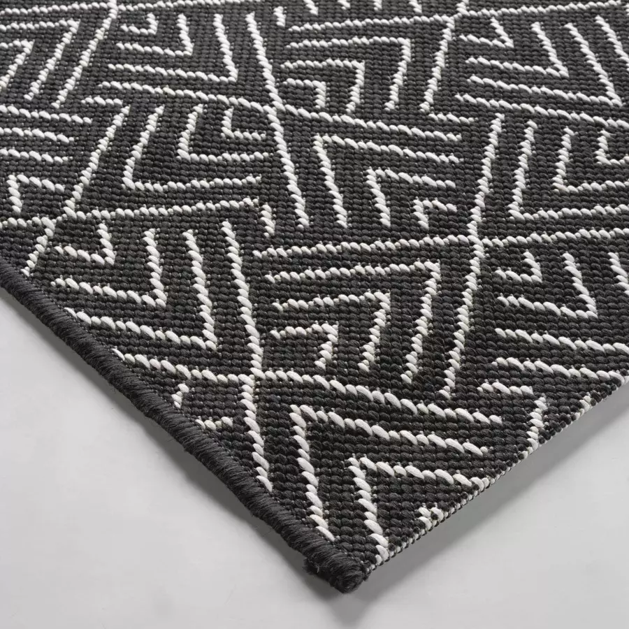 Alfombra de salón (170 cm) Aztek Negro