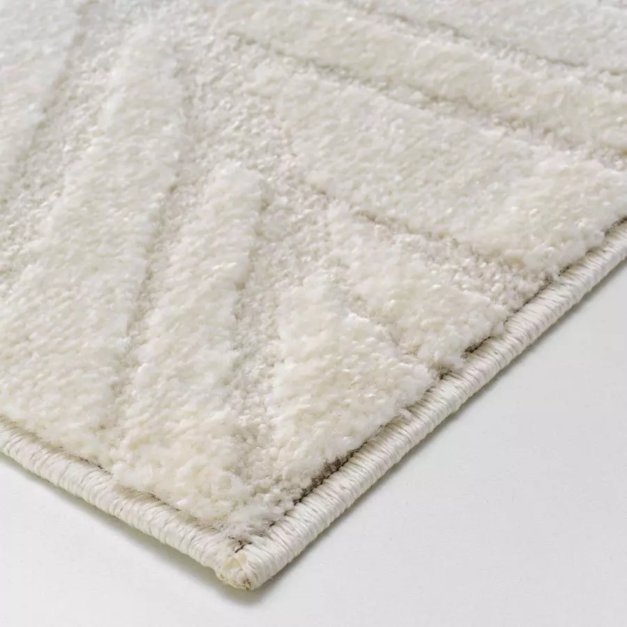 Tapis de salon (170 cm) Ankara Ecru