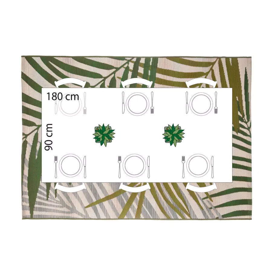 Tapis (230 cm) Tropic Vert 5