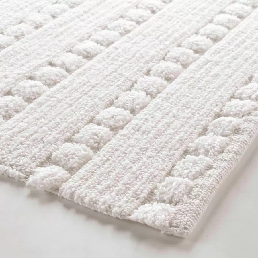 Tapis de bain coton (80 cm) Cleonis Blanc