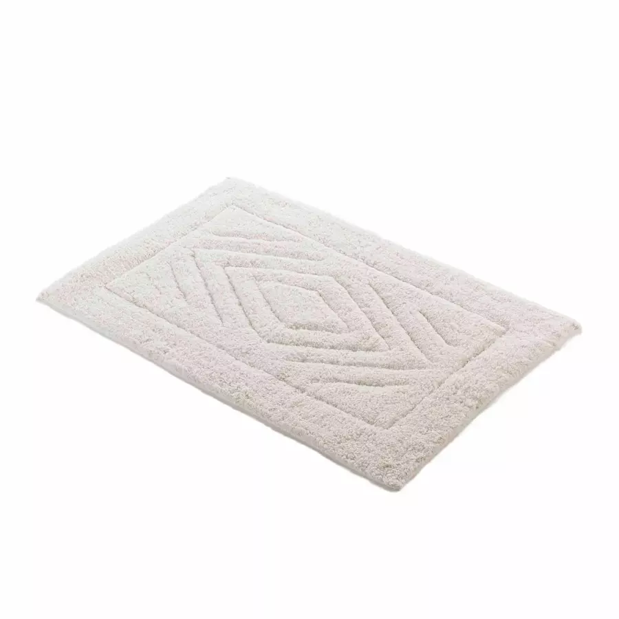 Alfombra de baño algodón (80 cm) Genovis Blanco