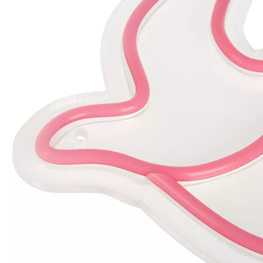 Enseigne lumineuse néon Hirondelle Rose USB 4