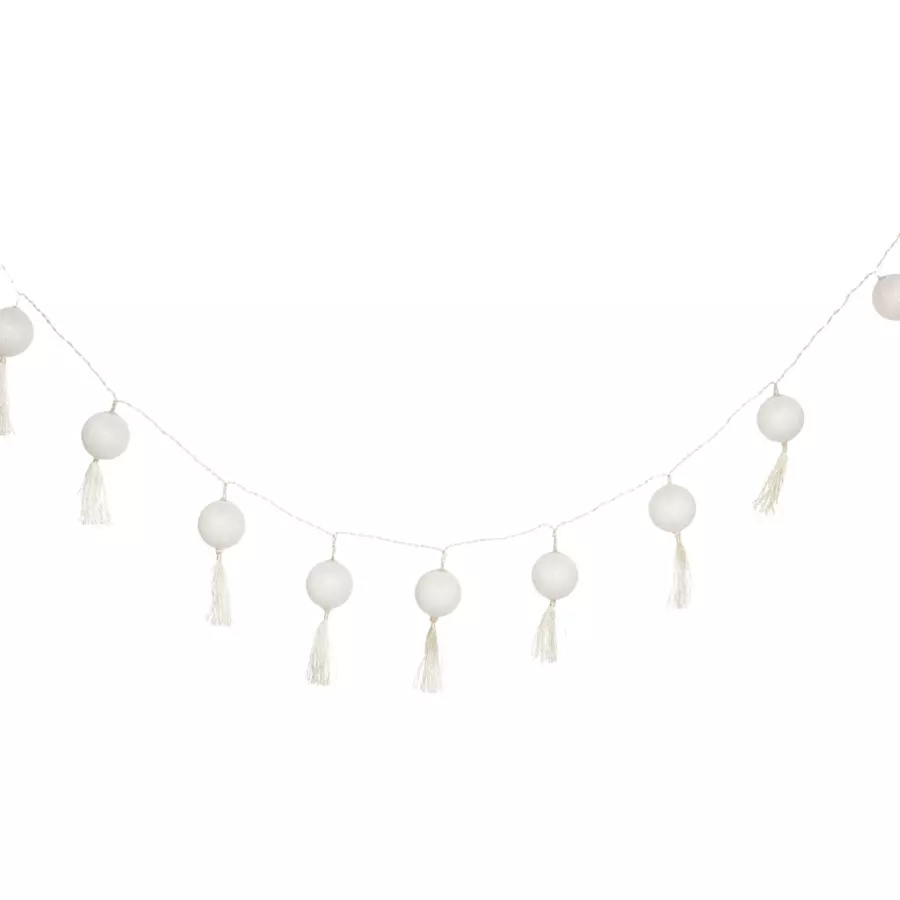 Guirlanda Pompons Blanco 5