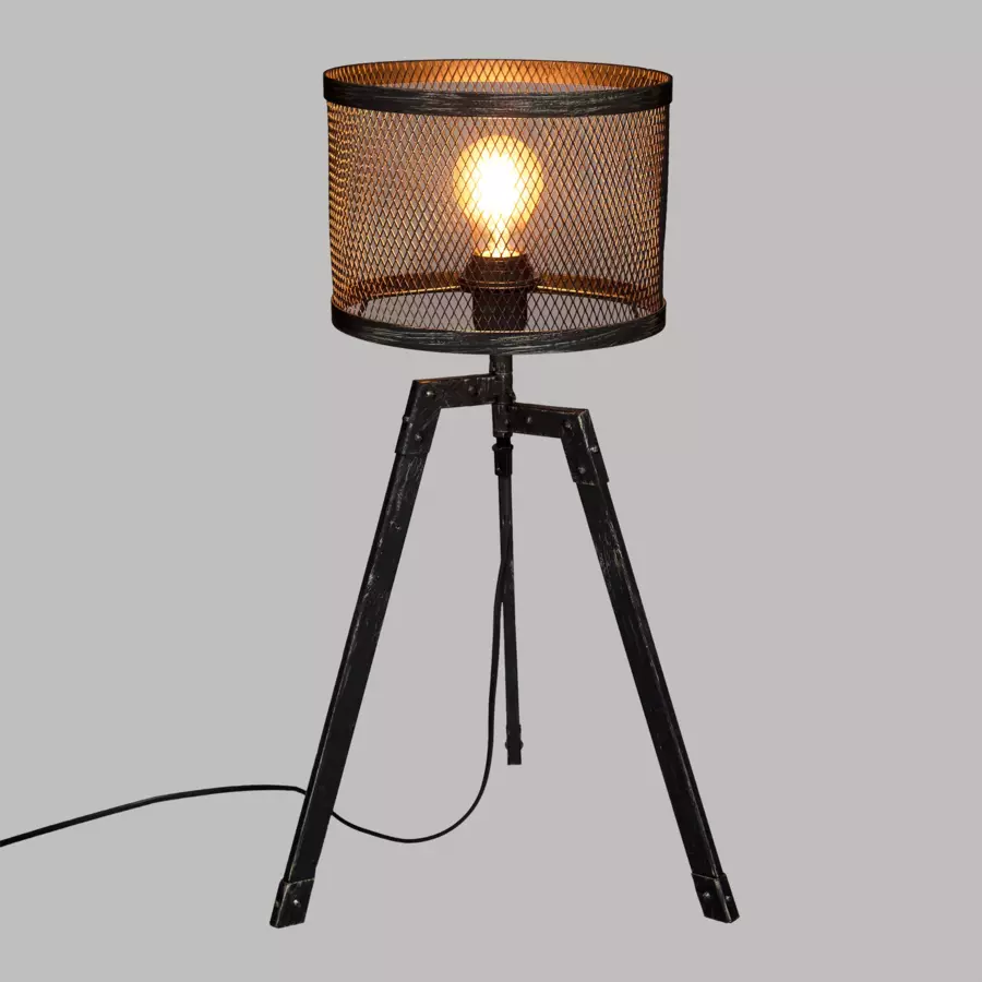 Lampe à poser trépied Noah Noire 4