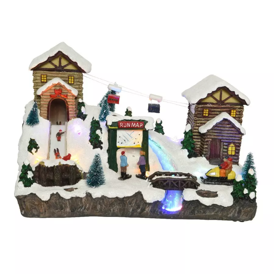 Village de Noël lumineux Station de sports d'hiver 4