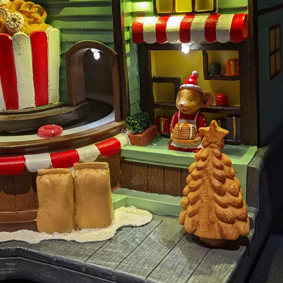Pâtisserie de la famille Souris lumineuse à piles 4