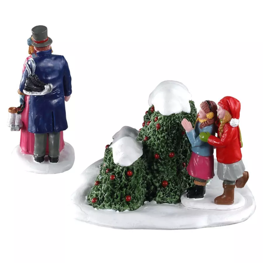 Personages Lemax Verliefde schaatsers