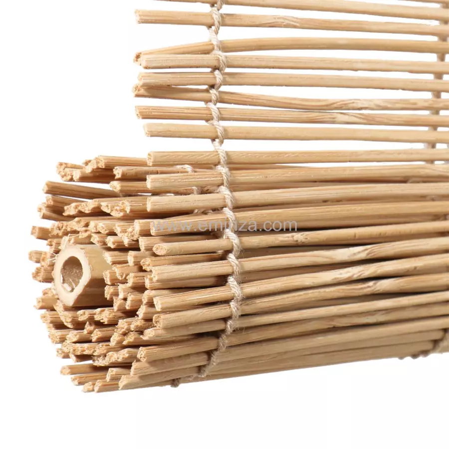 Rolgordijn Bamboestroken (90 x 180 cm) Bambou Naturel 4