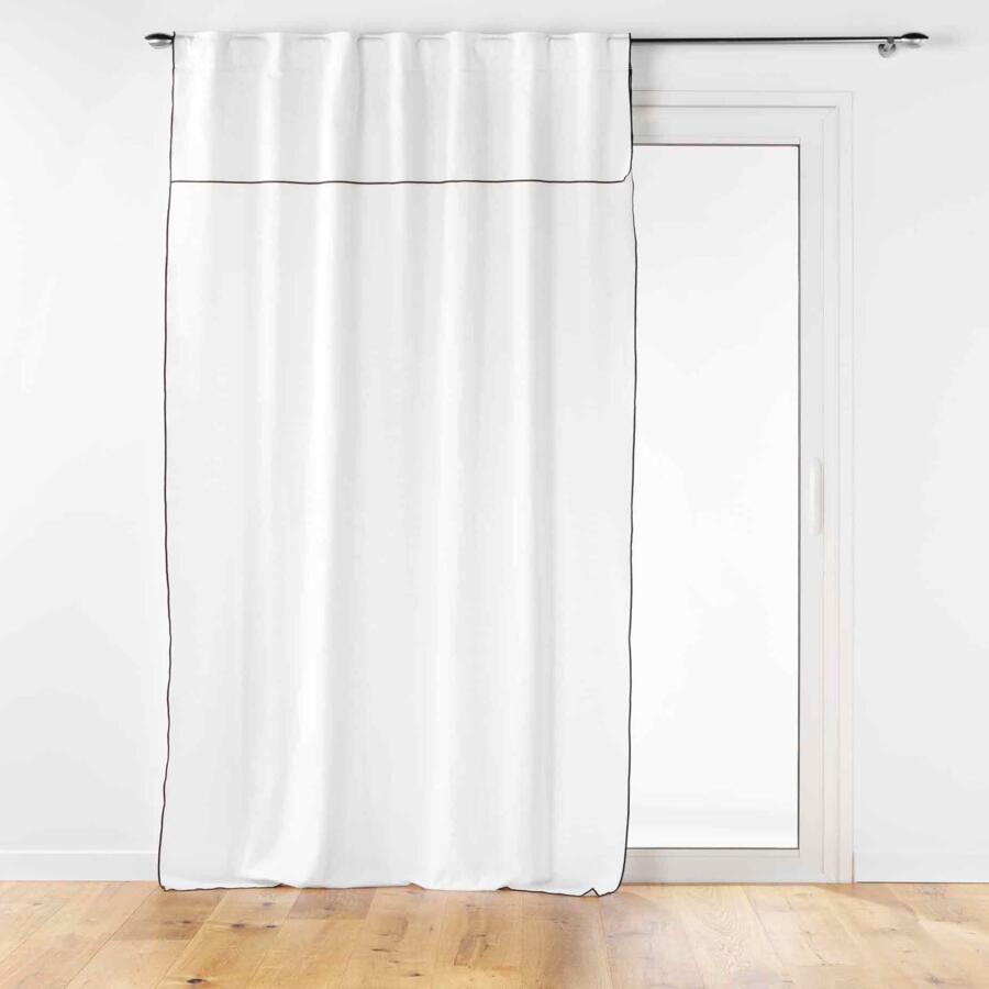 Vorhang aus recycelter Baumwolle (140 x 240 cm) Mistraline Weiß 4