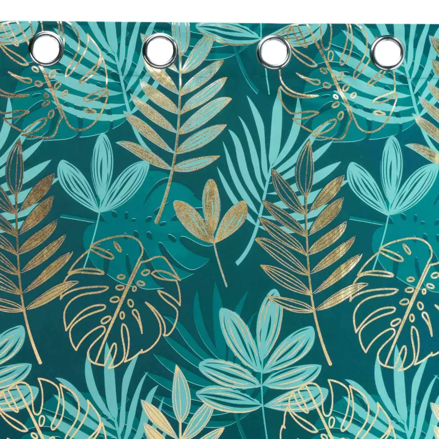 Cortina  semi-opaca(140 x 260 cm) Dorado nella Verde esmeralda 5