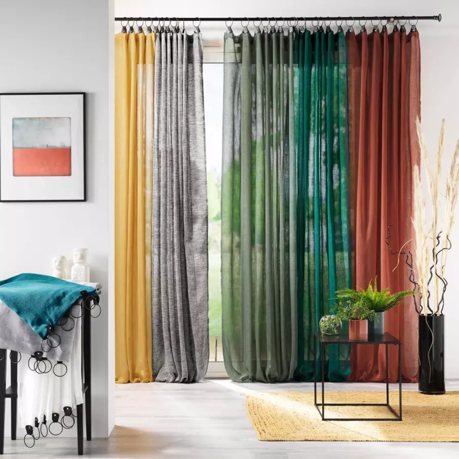 Visillo (140 x 240 cm) Linka Verde kaki 4