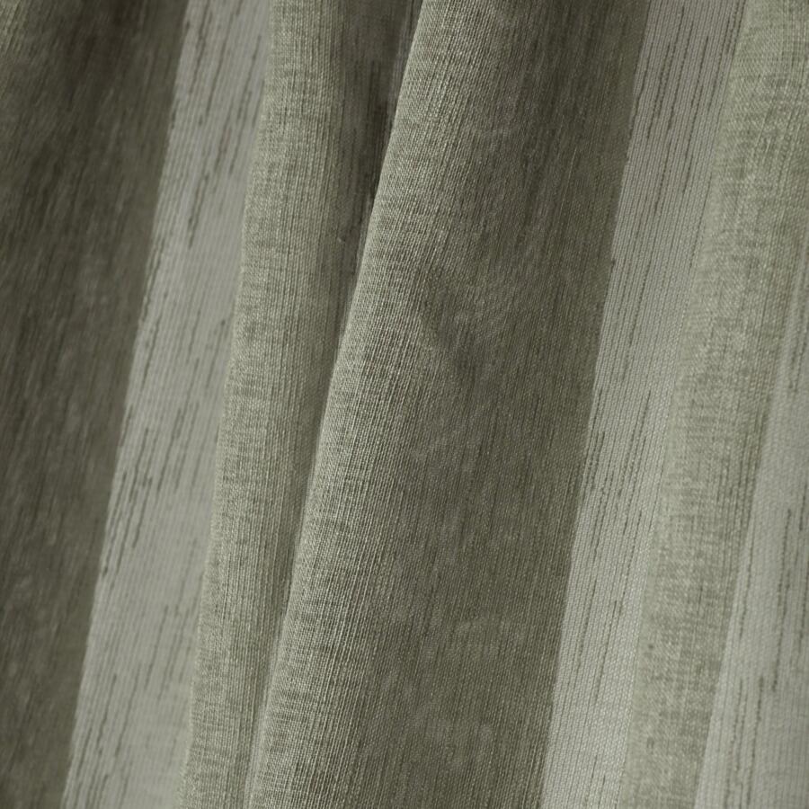 Visillo con cinta fruncidora (140 x 260 cm) Derby Verde kaki 5