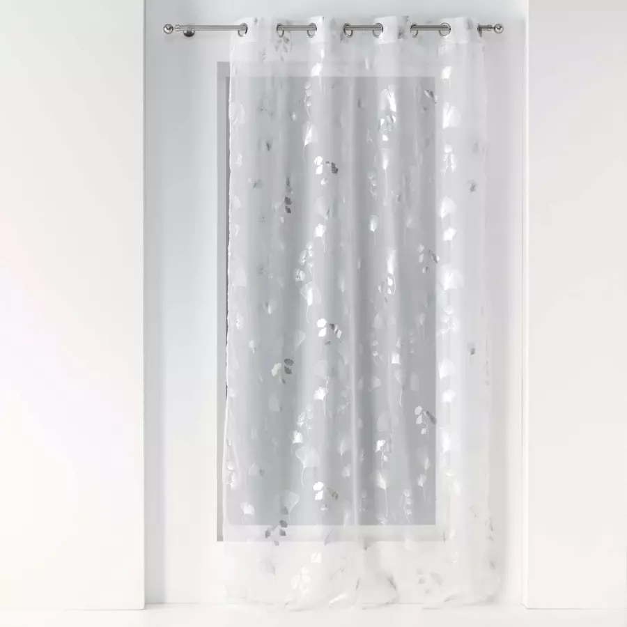 Voilage (140 x 240 cm) Bloomy Blanc 5