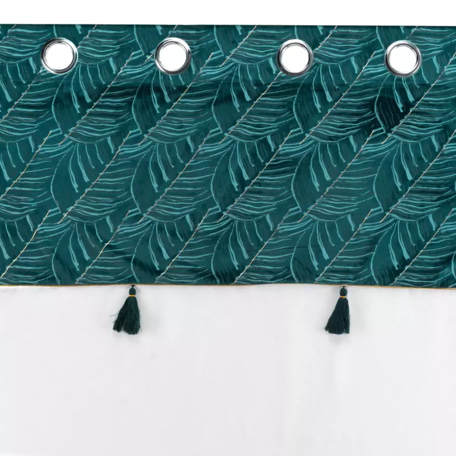 Voilage (140 x 240 cm) Palmina Bleu canard 4