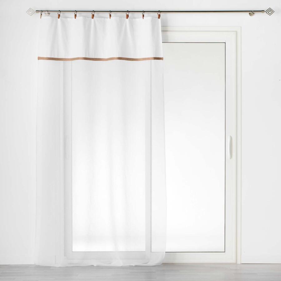 Tenda trasparente (140 x 240 cm) Leana Bianco 4